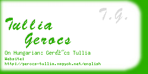 tullia gerocs business card